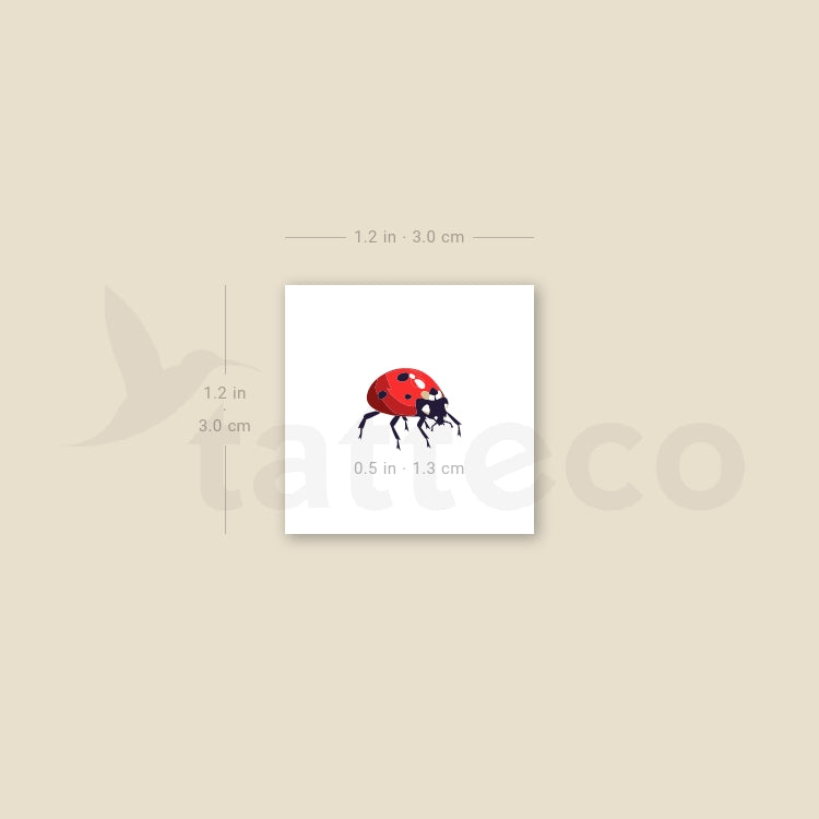Ladybird Temporary Tattoo - Set of 3
