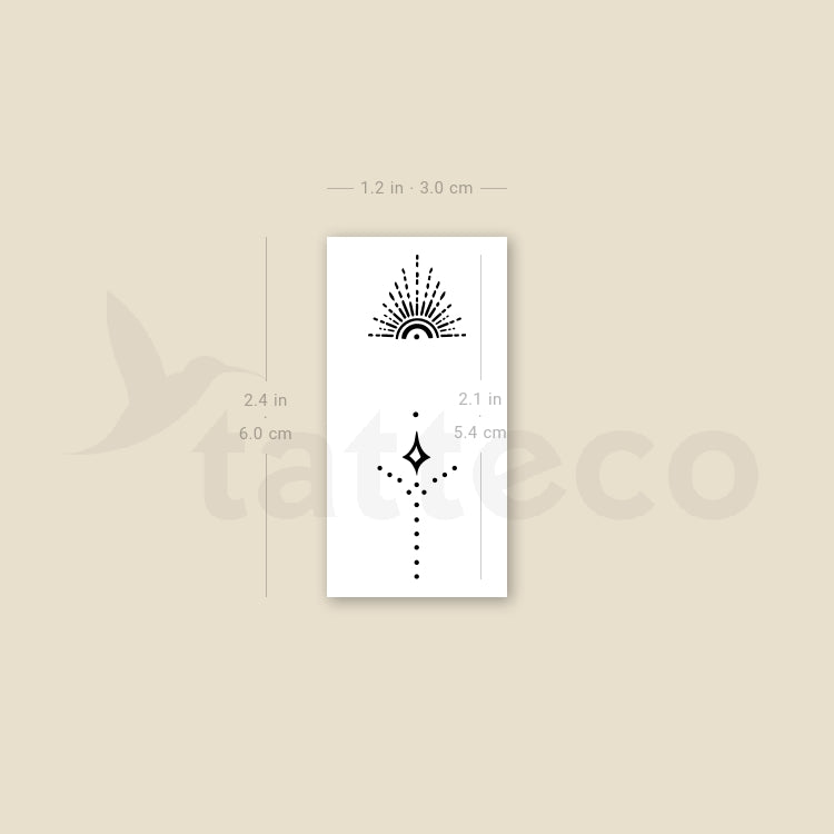 Ring Finger Temporary Tattoo - Set of 3