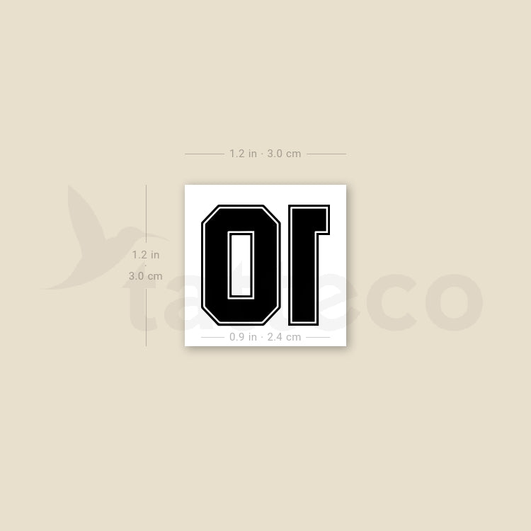 10 Temporary Tattoo - Set of 3