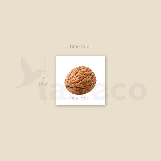 Walnut Temporary Tattoo - Set of 3
