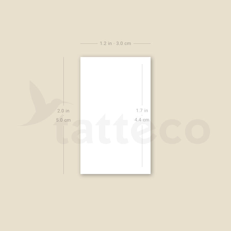 White Gypsophila Temporary Tattoo - Set of 3