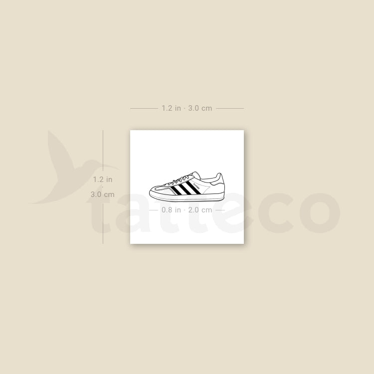 Adidas Gazelle Temporary Tattoo