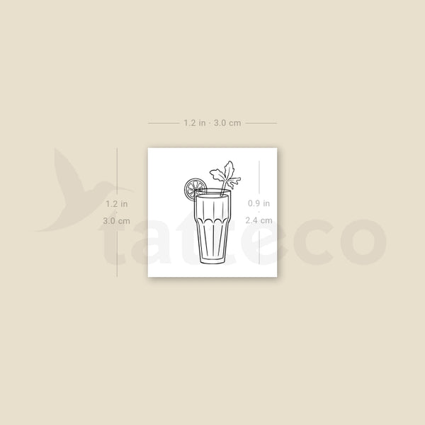 Bloody Mary Temporary Tattoo - Set of 3