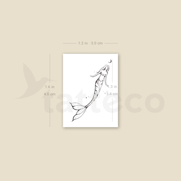 Mermaid By Stefano Mazza Temporary Tattoo - Set of 3