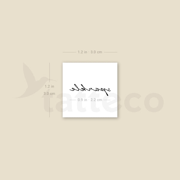 Sparkle Temporary Tattoo - Set of 3