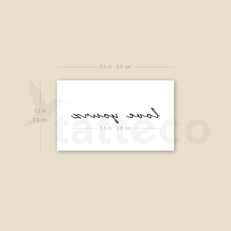 Love Yourz Temporary Tattoo - Set of 3