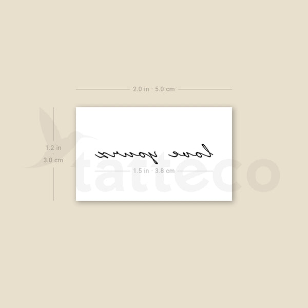 Love Yourz Temporary Tattoo - Set of 3