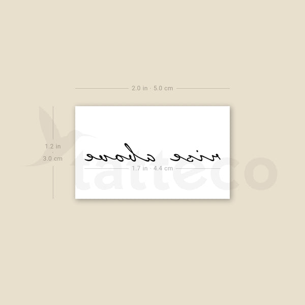 Rise Above Temporary Tattoo - Set of 3