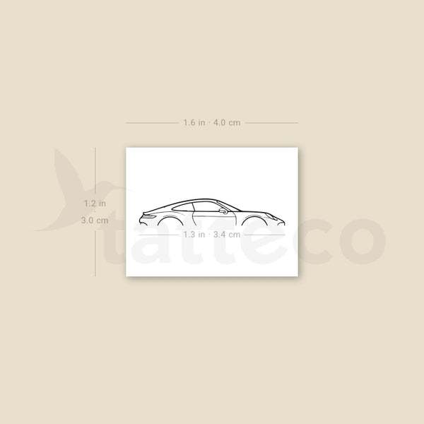 Porsche 911 GT3 Touring Temporary Tattoo - Set of 3