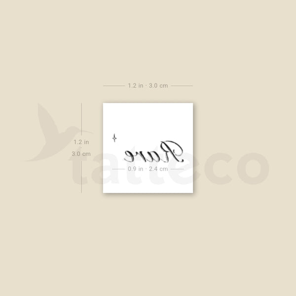 Rare By Stefano Mazza Temporary Tattoo - Set of 3
