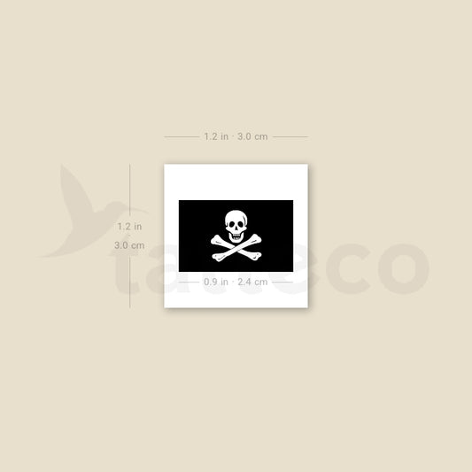 Little Jolly Roger Temporary Tattoo - Set of 3