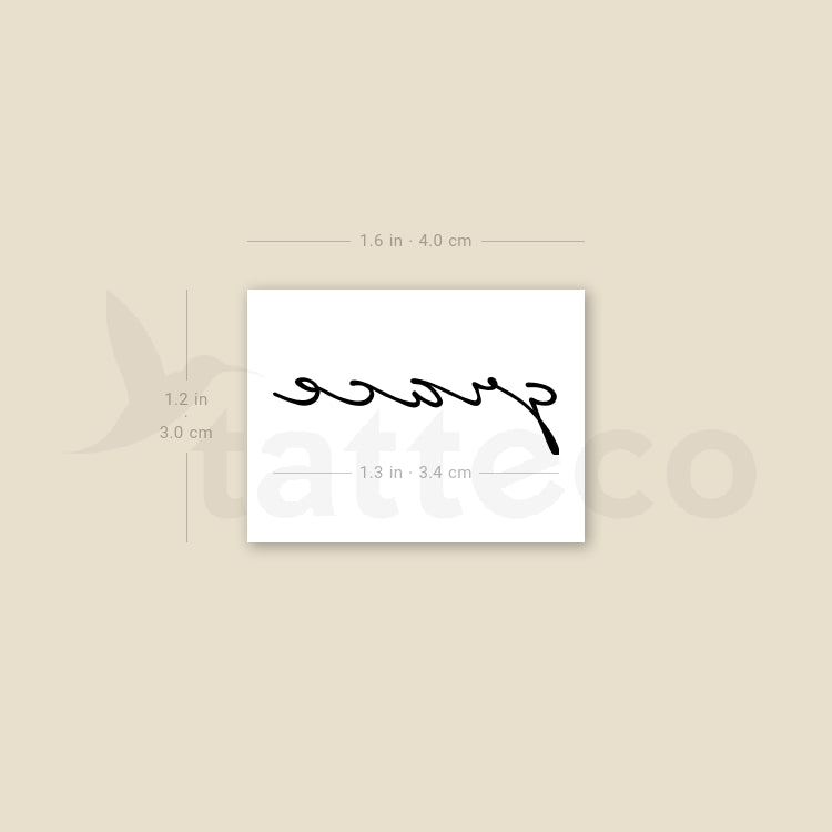 Grace Temporary Tattoo - Set of 3