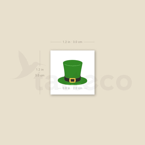 St. Patrick's Day Hat Temporary Tattoo - Set of 3