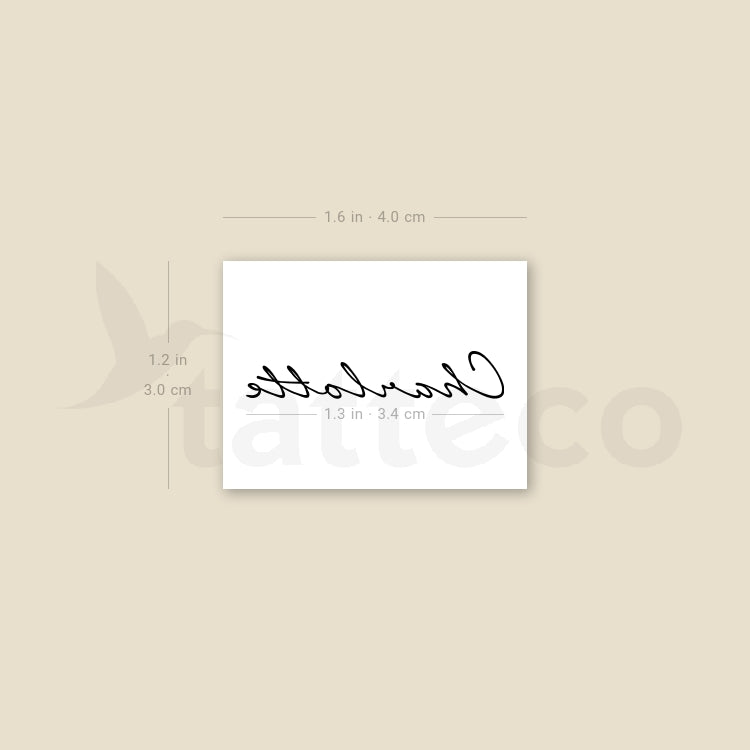 Charlotte Temporary Tattoo - Set of 3