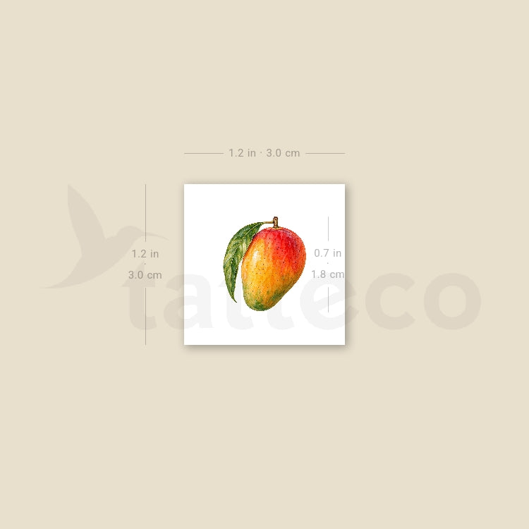 Little Mango Temporary Tattoo - Set of 3