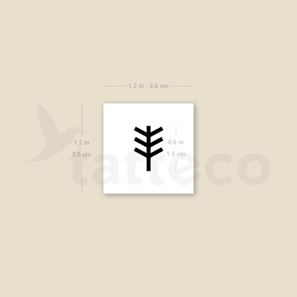 Beltane Symbol Temporary Tattoo - Set of 3