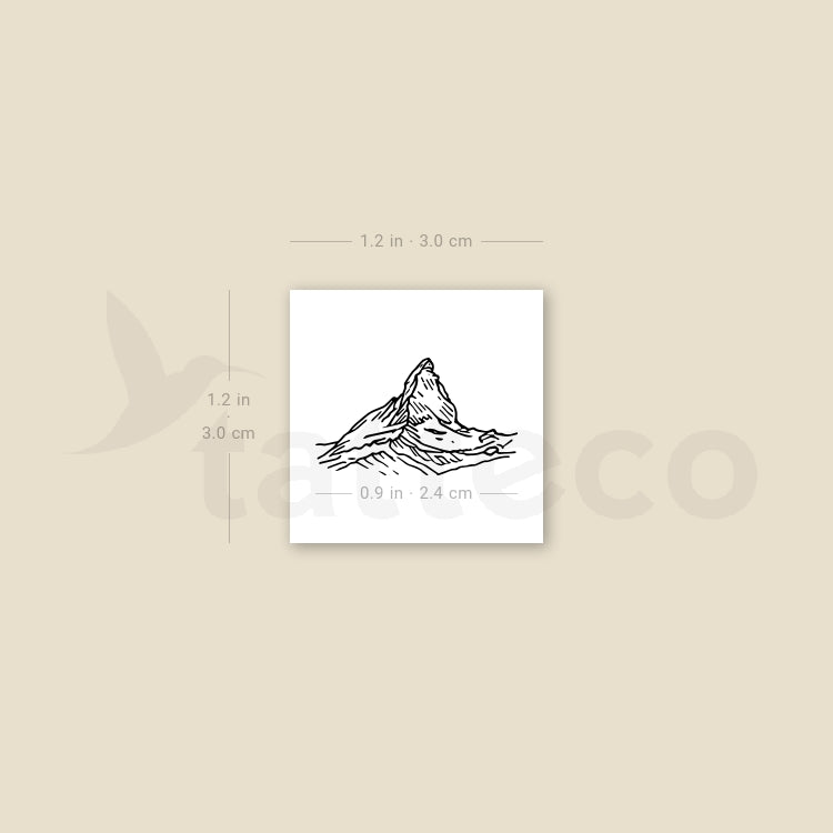 Matterhorn Temporary Tattoo - Set of 3