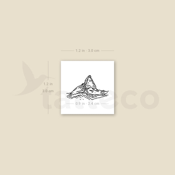Matterhorn Temporary Tattoo - Set of 3