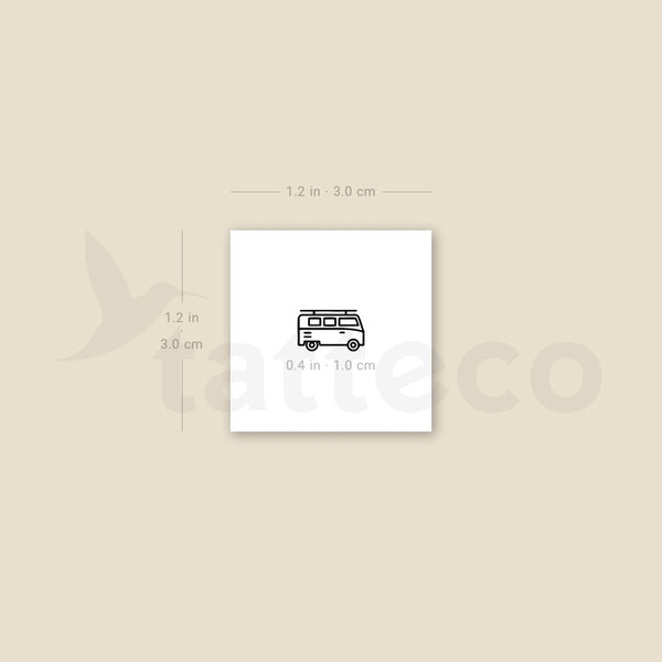 Camper Temporary Tattoo - Set of 3