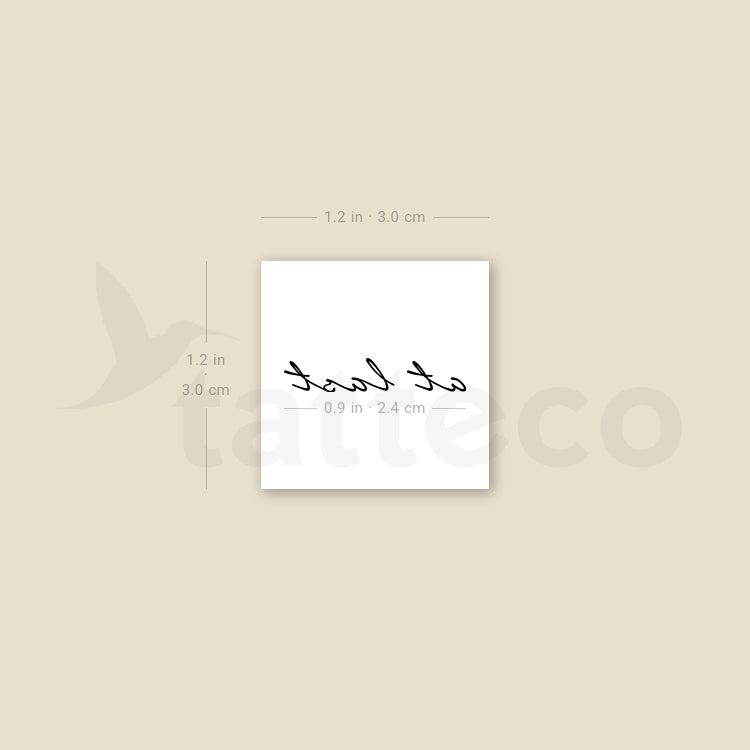 At Last Temporary Tattoo - Set of 3