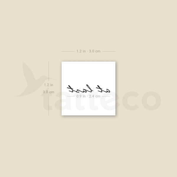 At Last Temporary Tattoo - Set of 3