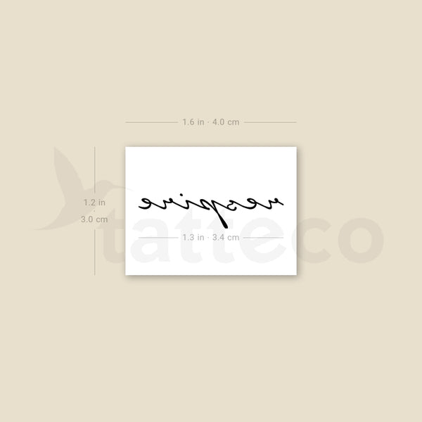 Respire Temporary Tattoo - Set of 3