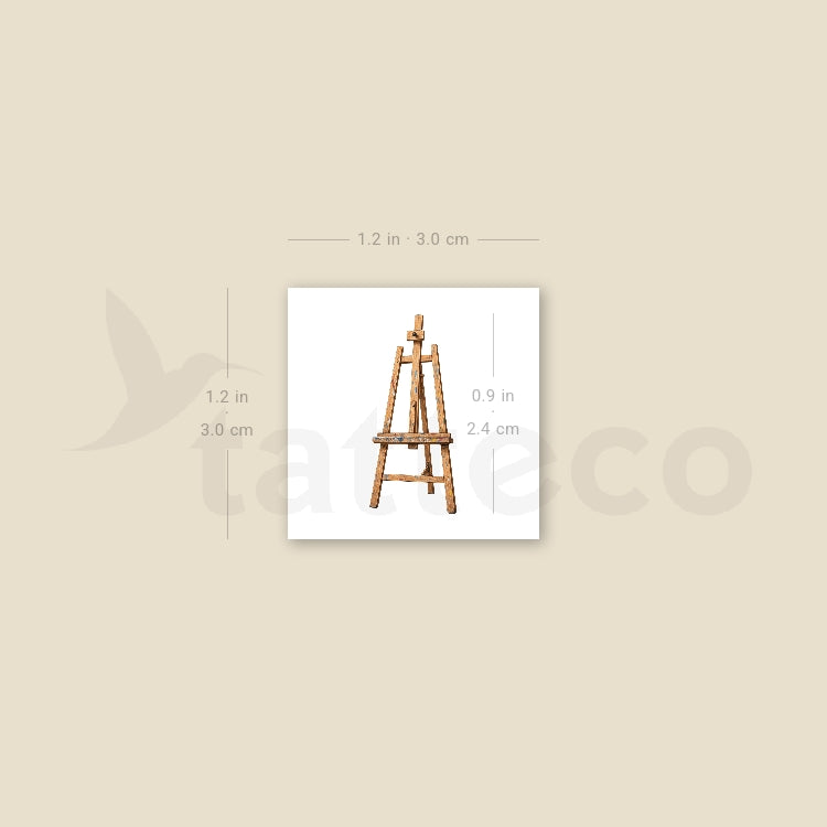 Easel Temporary Tattoo - Set of 3