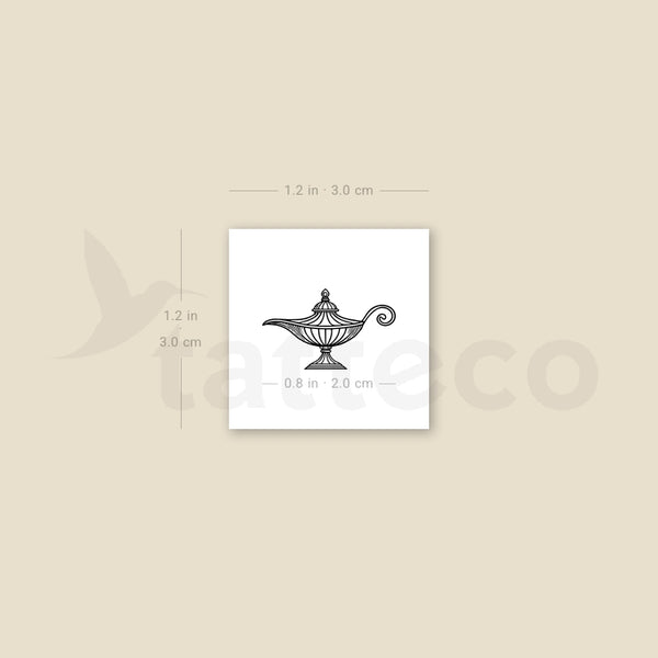 Wonderful Lamp Temporary Tattoo - Set of 3