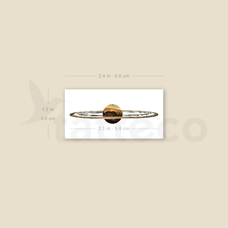 Saturn By Ann Lilya Temporary Tattoo - Set of 3