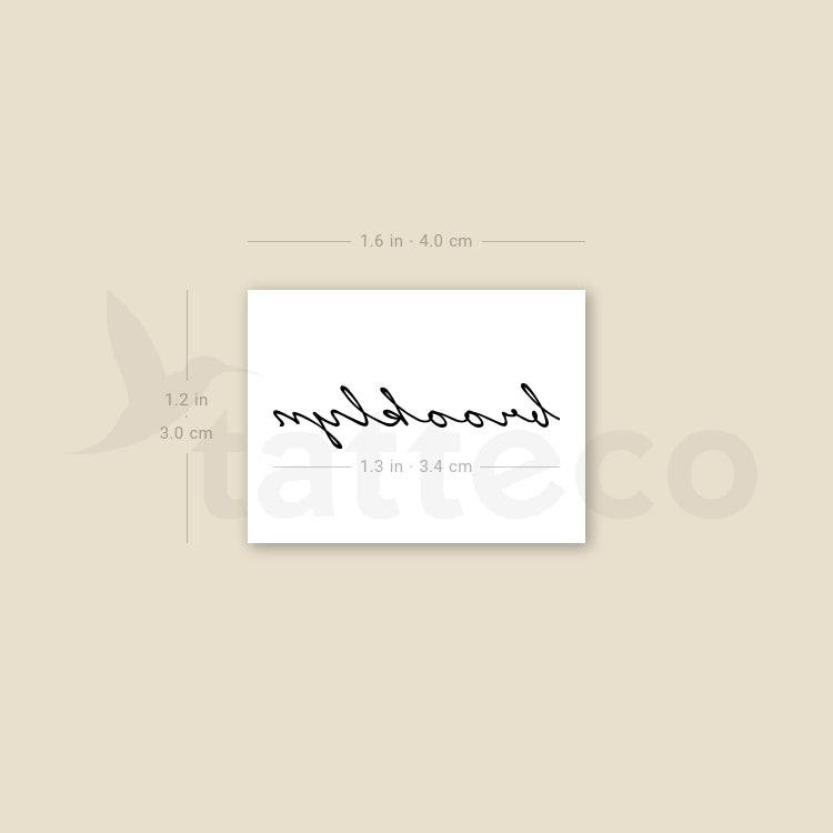 Brooklyn Temporary Tattoo - Set of 3