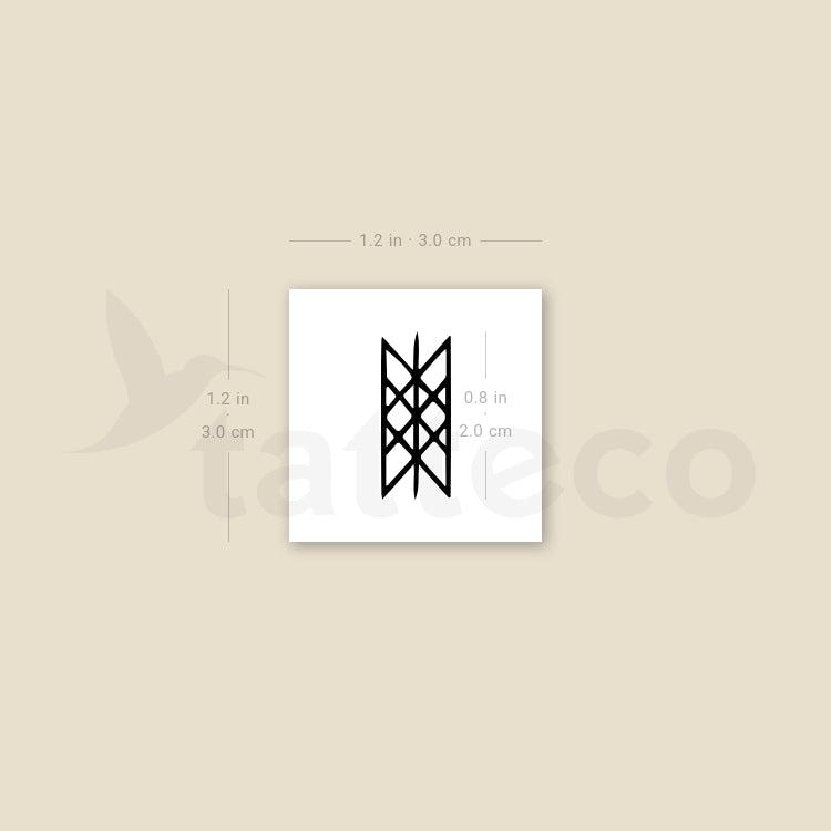 Web Of Wyrd Temporary Tattoo - Set of 3