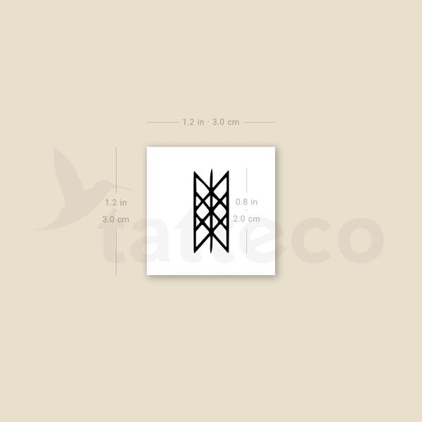 Web Of Wyrd Temporary Tattoo - Set of 3