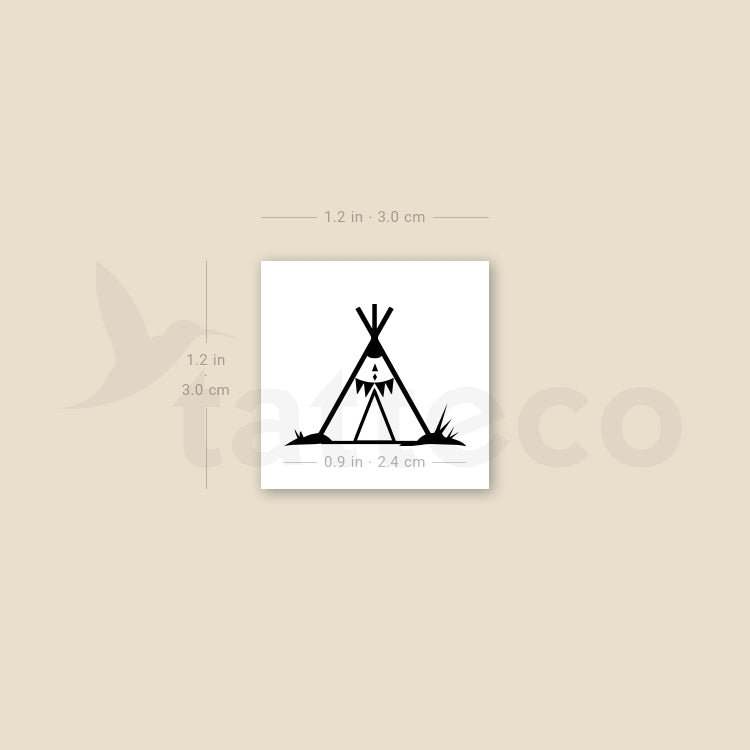 Tipi Temporary Tattoo - Set of 3