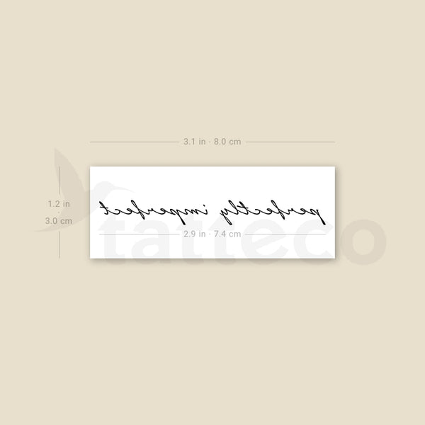 Perfectly Imperfect Temporary Tattoo - Set of 3