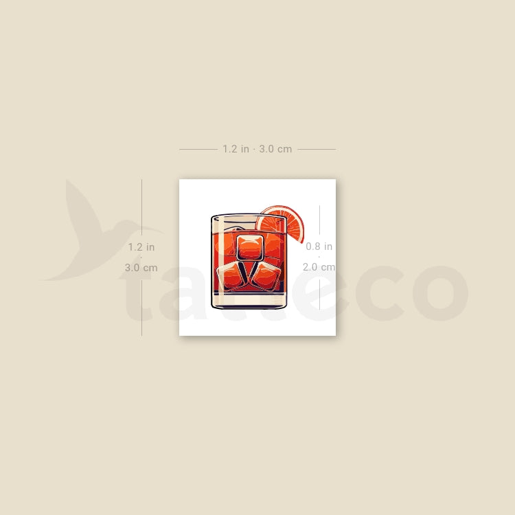Negroni Temporary Tattoo - Set of 3