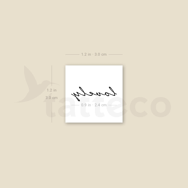 Lovely Temporary Tattoo - Set of 3