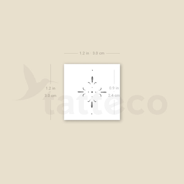 Little Ornament By Stefano Mazza Temporary Tattoo - Set of 3