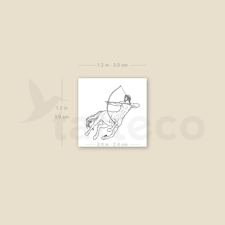 Centaur Temporary Tattoo - Set of 3