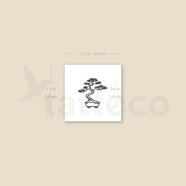 Little Bonsai Temporary Tattoo - Set of 3