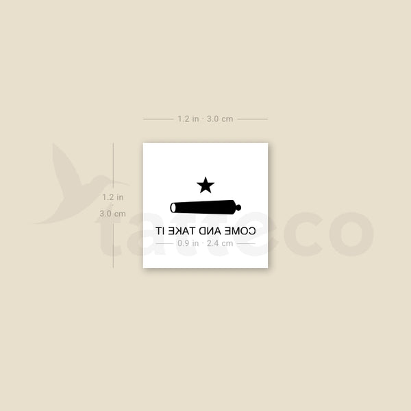 Come And Take It Temporary Tattoo - Set of 3