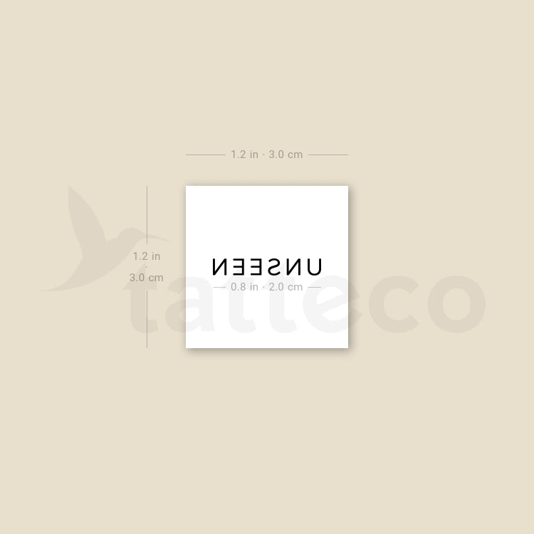 Little Unseen Temporary Tattoo - Set of 3