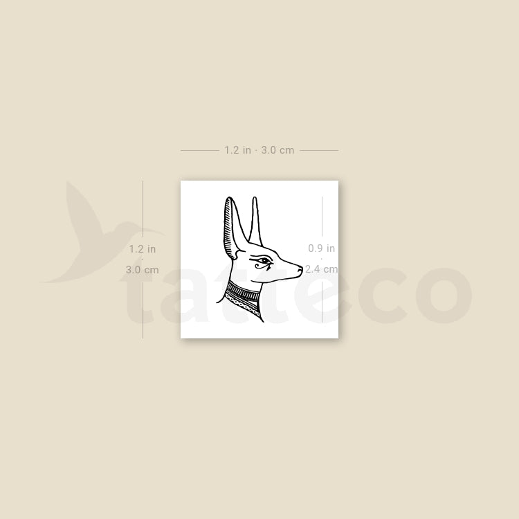 Anubis Temporary Tattoo - Set of 3