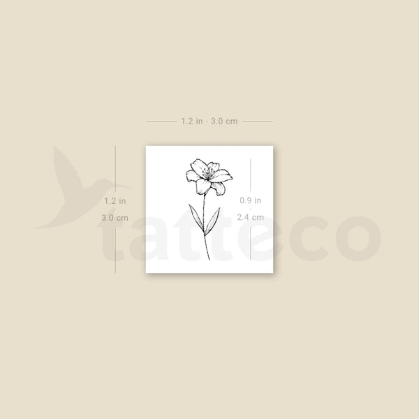 Lily Temporary Tattoo - Set of 3