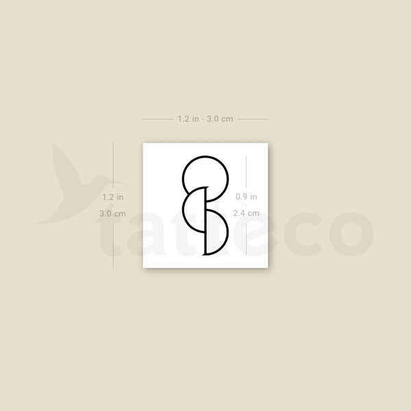 Small Organ Donor Symbol Temporary Tattoo - Set of 3