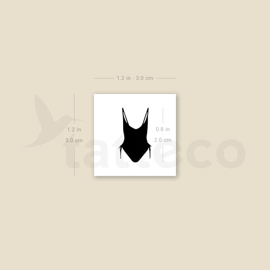 Swimsuit Temporary Tattoo - Set of 3