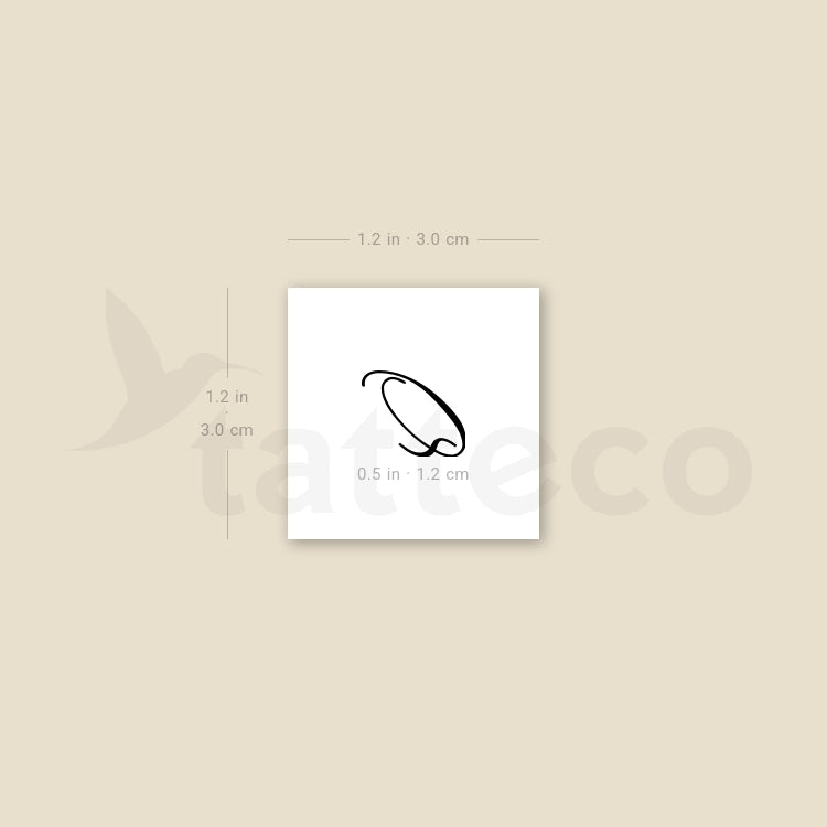 Q Script Temporary Tattoo - Set of 3
