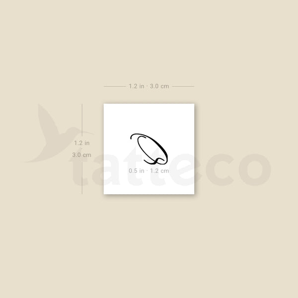 Q Script Temporary Tattoo - Set of 3