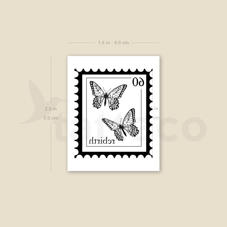 Tatuaje temporal de mariposa - Juego de 3