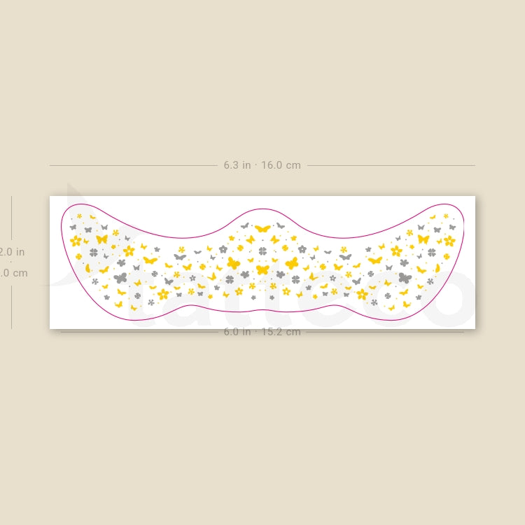 Butterfly Freckles Temporary Tattoo - Set of 3
