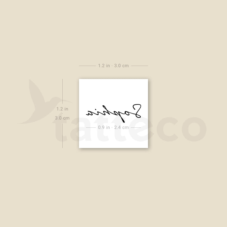 Sophia Temporary Tattoo - Set of 3